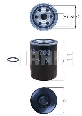 Filtr paliwa do Mazdy, KC 703D, KNECHT w ofercie sklepu e-autoparts.pl 